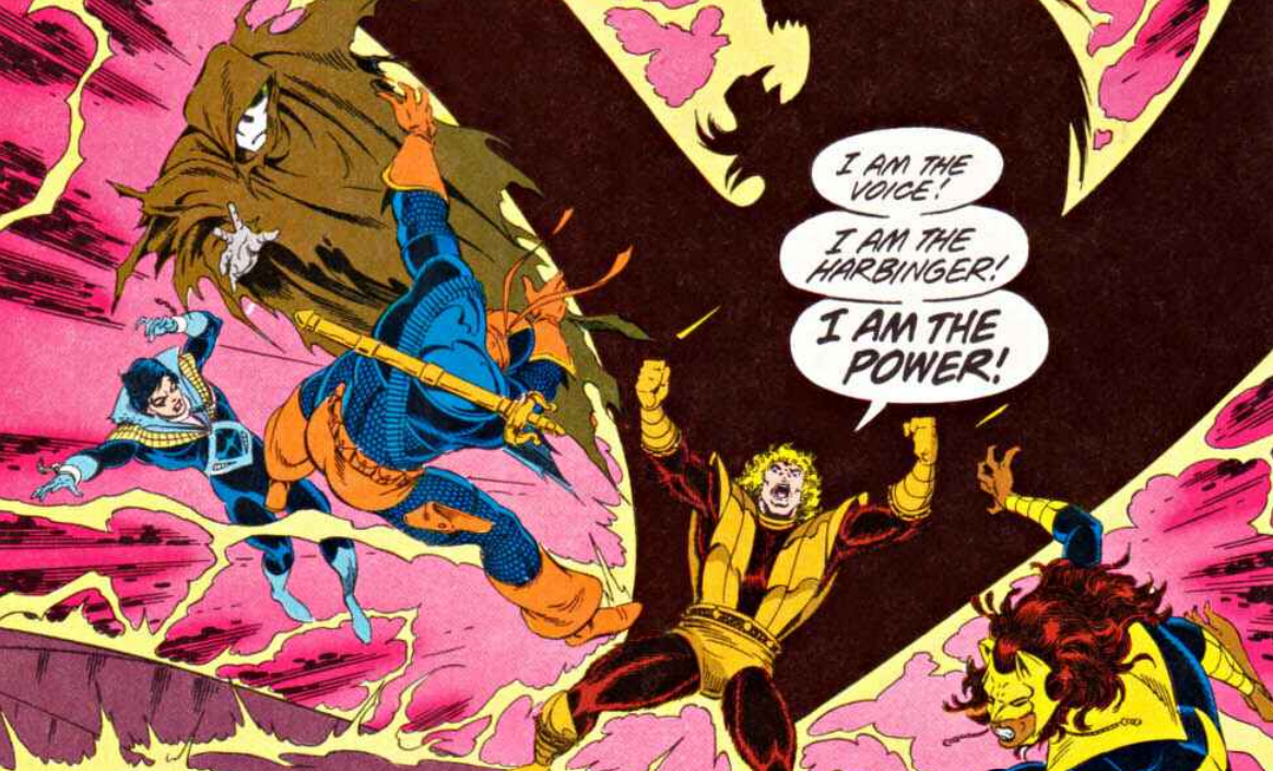 Joey, possessed, screams about having power as Slade cowers